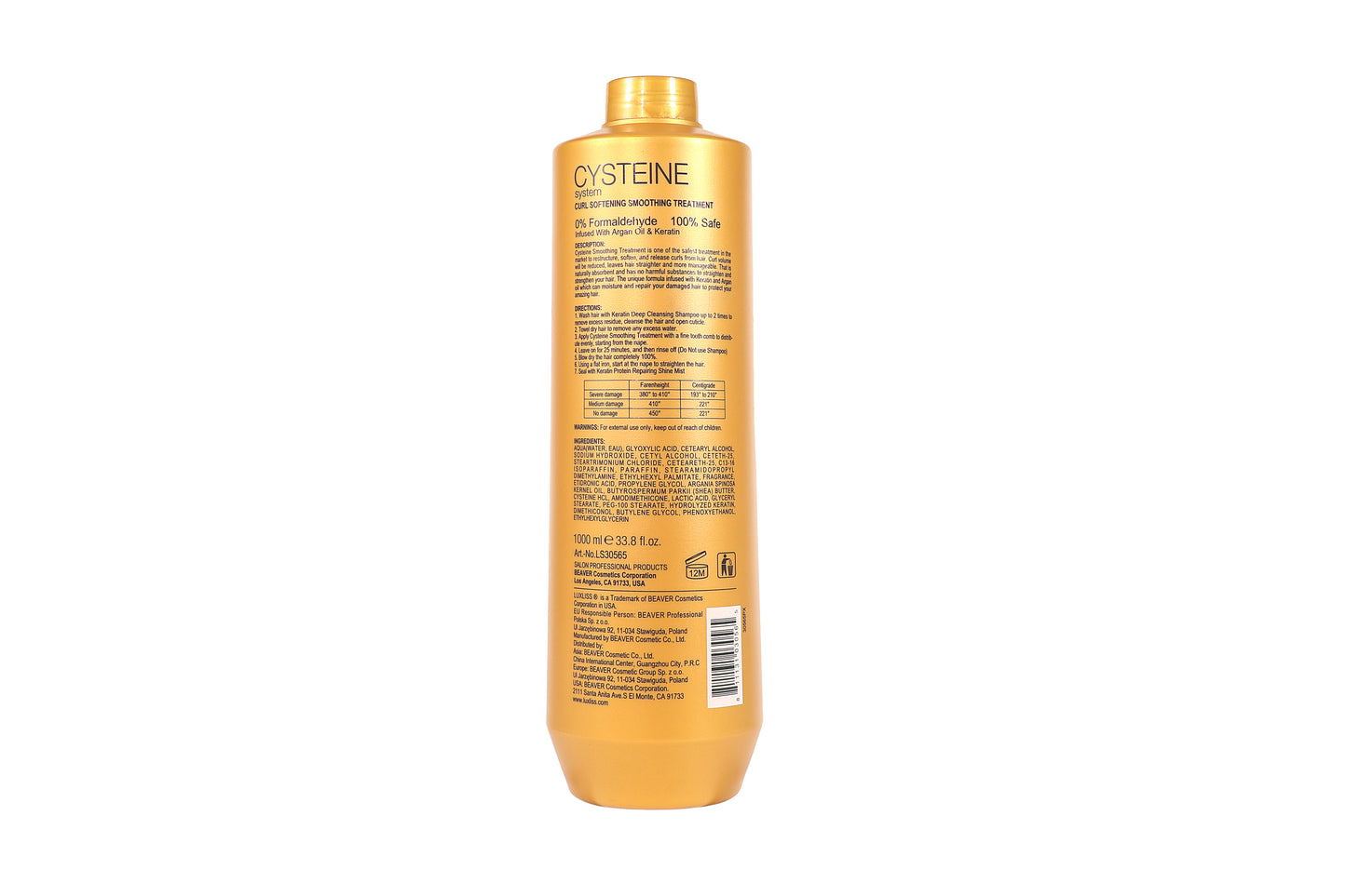 LUXLISS Cysteine System Curl Softening Smoothing Treatment