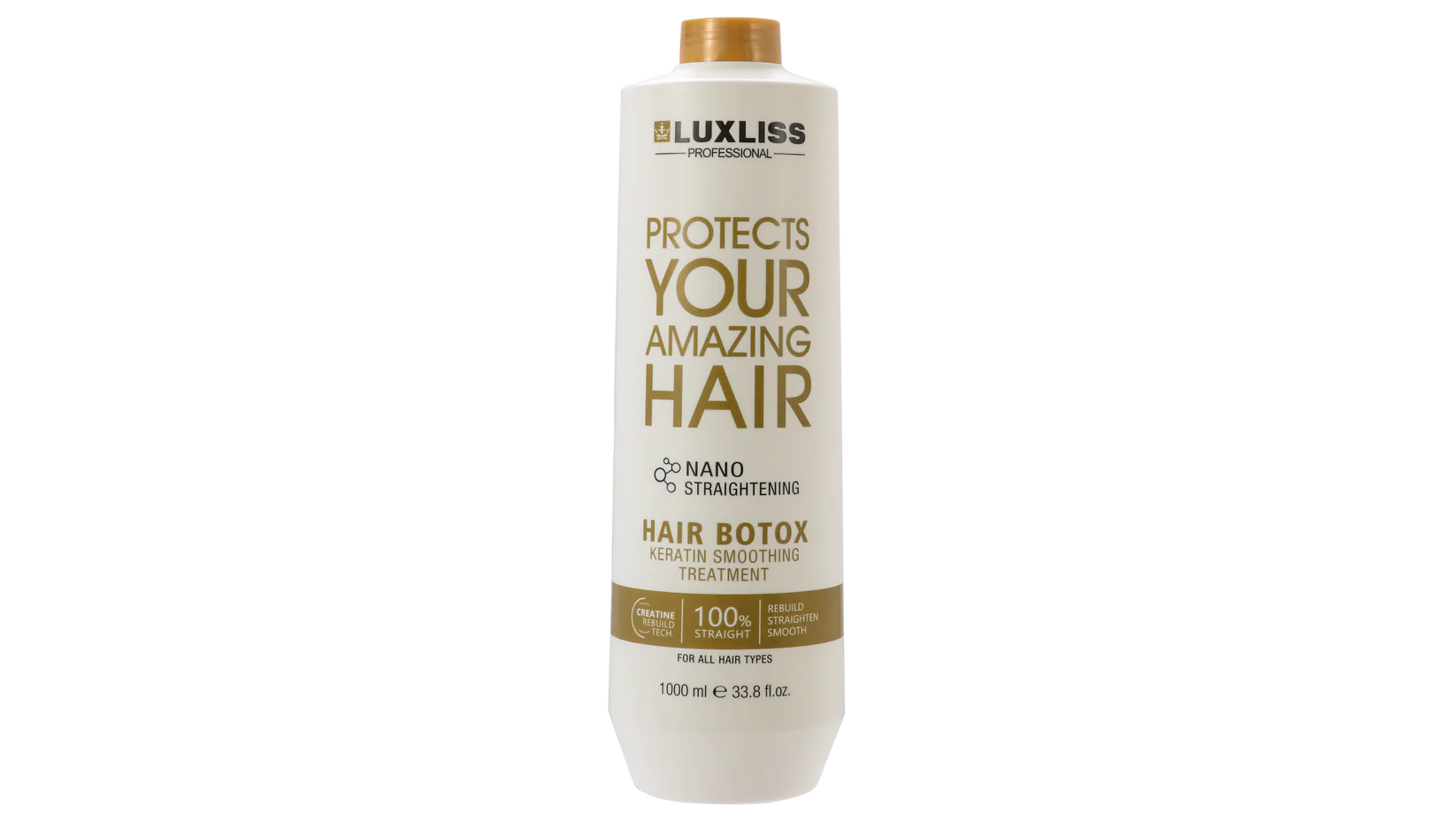 LUXLISS Nano Заглаждаща и уплътняваща трайна терапия с кератин 1000ML