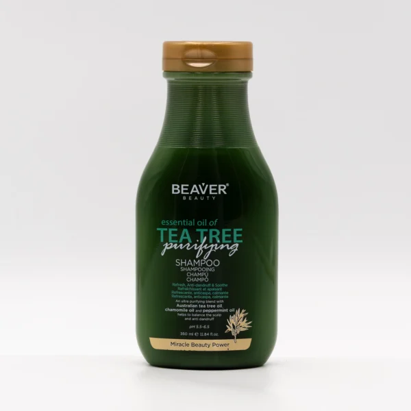 Beaver Purifying Tea Tree Shampoo - Почистващ Шампоан с Чаено дърво 350мл