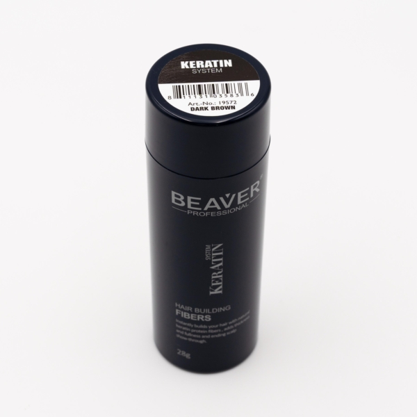 BEAVER Keratin Hair Building Fibers – Кератинови фибри за уплътняване на косата 28гр. - Dark Brown