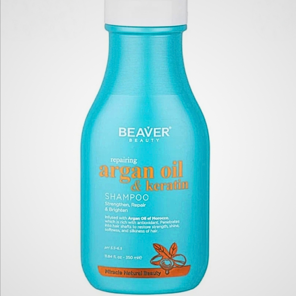 Beaver Beauty Repairing Argan Oil & Keratin Shampoo 350мл.